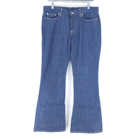 Lucky Brand Dungarees Denim Size 12/31 Mid Rise - Picture 1 of 7